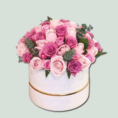 "40 Mixed Roses Flower box - code BF25 - Click here to View more details about this Product